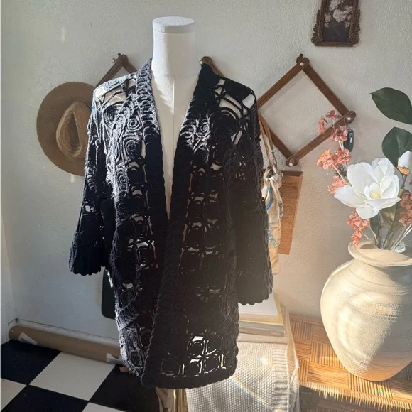 Kerisma Black Knit Cardigan - Picture 1 of 4